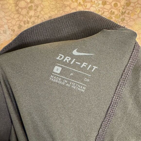 Nike Dri Fit Pro Cool Gold Black Sparkle Training Tights Leggings Small - Picture 5 of 10